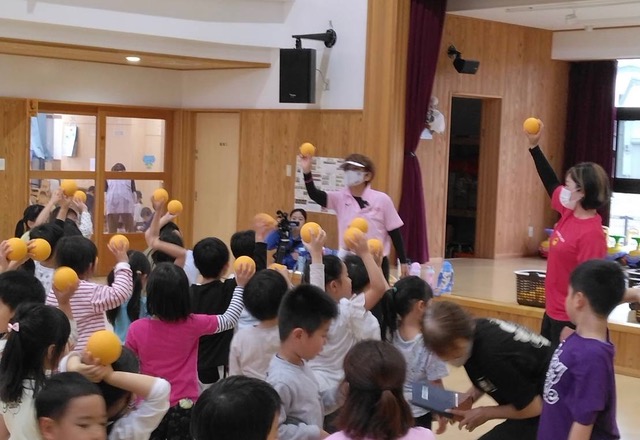 ボールを持ちました