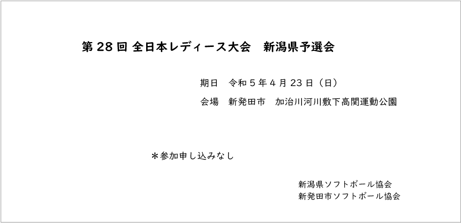 第28回全日本レディース記録3号